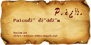 Palcsó Ádám névjegykártya